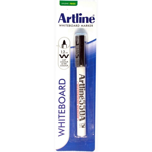 Artline 550A Whiteboard Marker 1.2mm Bullet Nib Black HS - 155061A