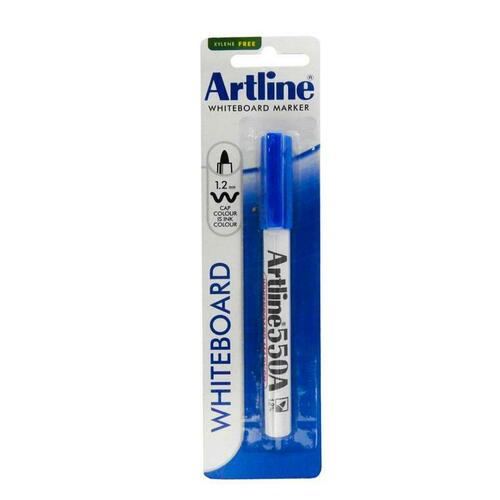 Artline 550A Whiteboard Marker 1.2mm Bullet Nib Blue HS - 155063A