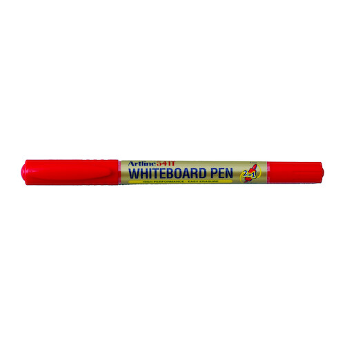 Artline 541T Whiteboard Marker Fine Dual Nib Red - 154162